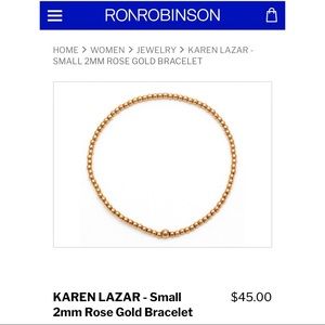 REAL Rose Gold 🌹 Stretch Bracelet Small 2 MM